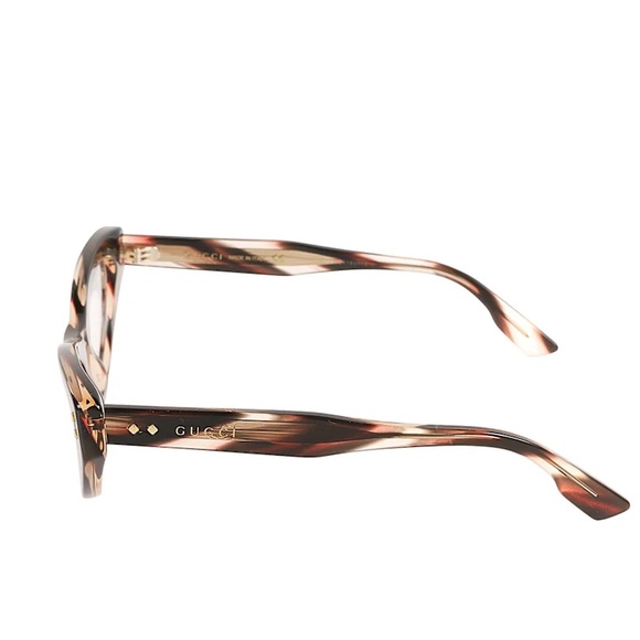 💯- New Authentic Gucci GG1083O 002 havana Cat-eye Logo Sided Glasses - Picture 5 of 17
